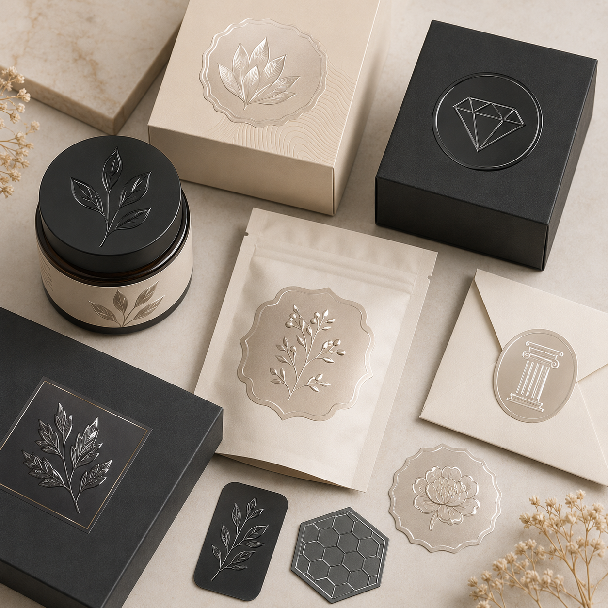 Spot UV stickers by Graficative